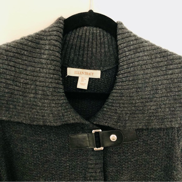 Wool blend knit cardigan - Picture 3 of 6